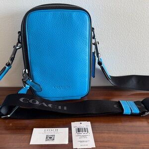 Coach Electric Blue/Antique Nickel Stanton Crossbody Bag